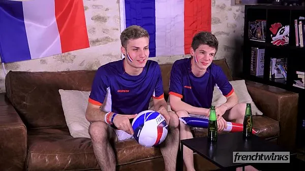 Show Two twinks support the French Soccer team in their own way new Movies