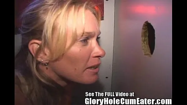 Show Hot MILF Takes All Cummers Bareback Style In The Gloryhole new Movies