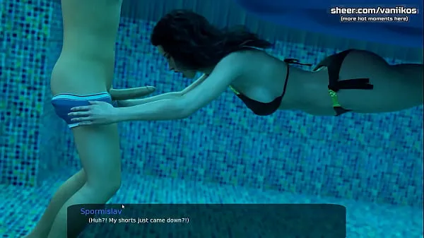 Vis Hot underwater blowjob deepthroat from a gorgeous black-haired milf with a big ass and nice tits l My sexiest gameplay moments l Milfy City l Part nye film