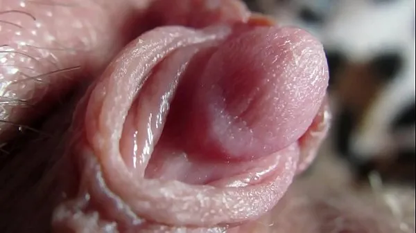 Show Extreme close up on my huge clit head pulsating new Movies