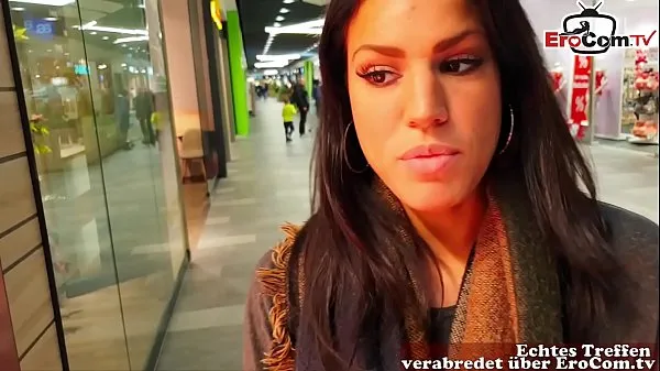 Show german cute brunette model flirt in supermarket and pickup for pov sex new Movies