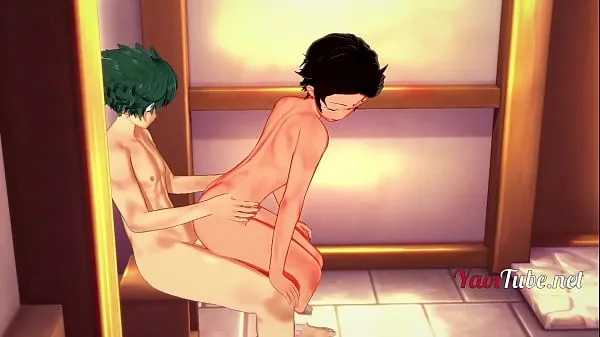 Show My Hero Academia & Demon Slayer Yaoi - Tanjiro & Midoriya Deku. Deku Fucks Tanjiro in The bathroom new Movies