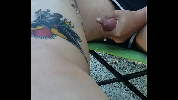 Show public beach guy jerks cock squirts on her legs new Movies