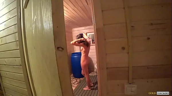 Show Met my beautiful skinny stepsister in the russian sauna and could not resist, spank her, give cock to suck and fuck on table new Movies